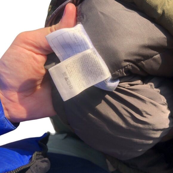 Vintage The North Face Hyvent Goose Down Jacket Large Green - Picture 12 of 16